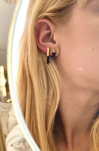 Charger l'image dans la galerie, boucles d'oreilles bois d'ébène design