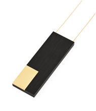 Charger l'image dans la galerie, sautoir edena bois d'ébène et plaqué or 23 carats