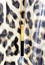 Charger l'image dans la galerie, sautoir mini joaillerie ebene et plaqué or