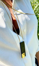 Charger l'image dans la galerie, sautoir edena bois d'ébène et plaqué or