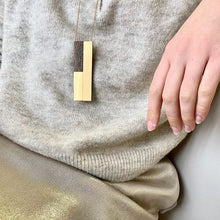 Charger l'image dans la galerie, Sautoir ORTA bois de bocote plaqué or