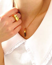 Charger l'image dans la galerie, collier bella bois de bocote et bague en plaqué or