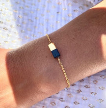 Charger l&#39;image dans la galerie, bracelet EEVA bois d&#39;ébène et plaqué or 
